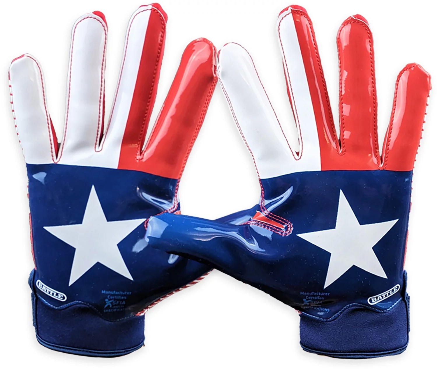 Battle Youth Doom Texas Football Gloves Academy
