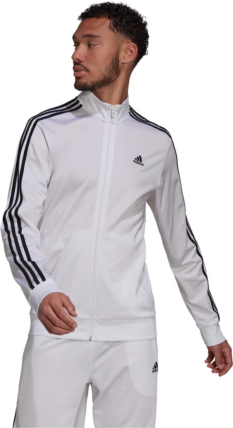adidas Men’s 3Stripe Tricot Track Jacket Academy