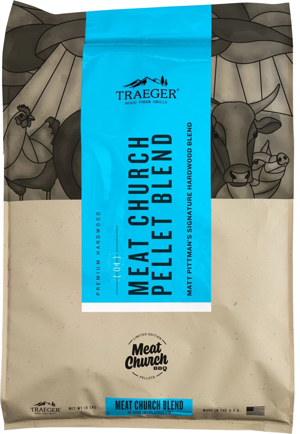 Traeger Meat Church Blend Wood Pellets Academy