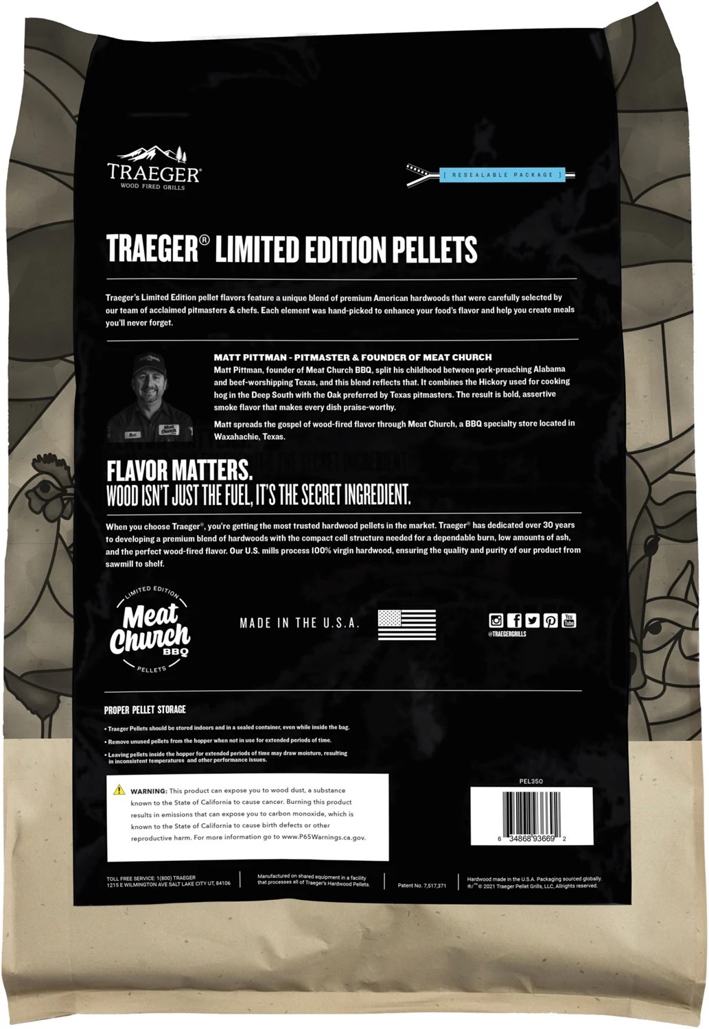 Traeger Meat Church Blend Wood Pellets Academy