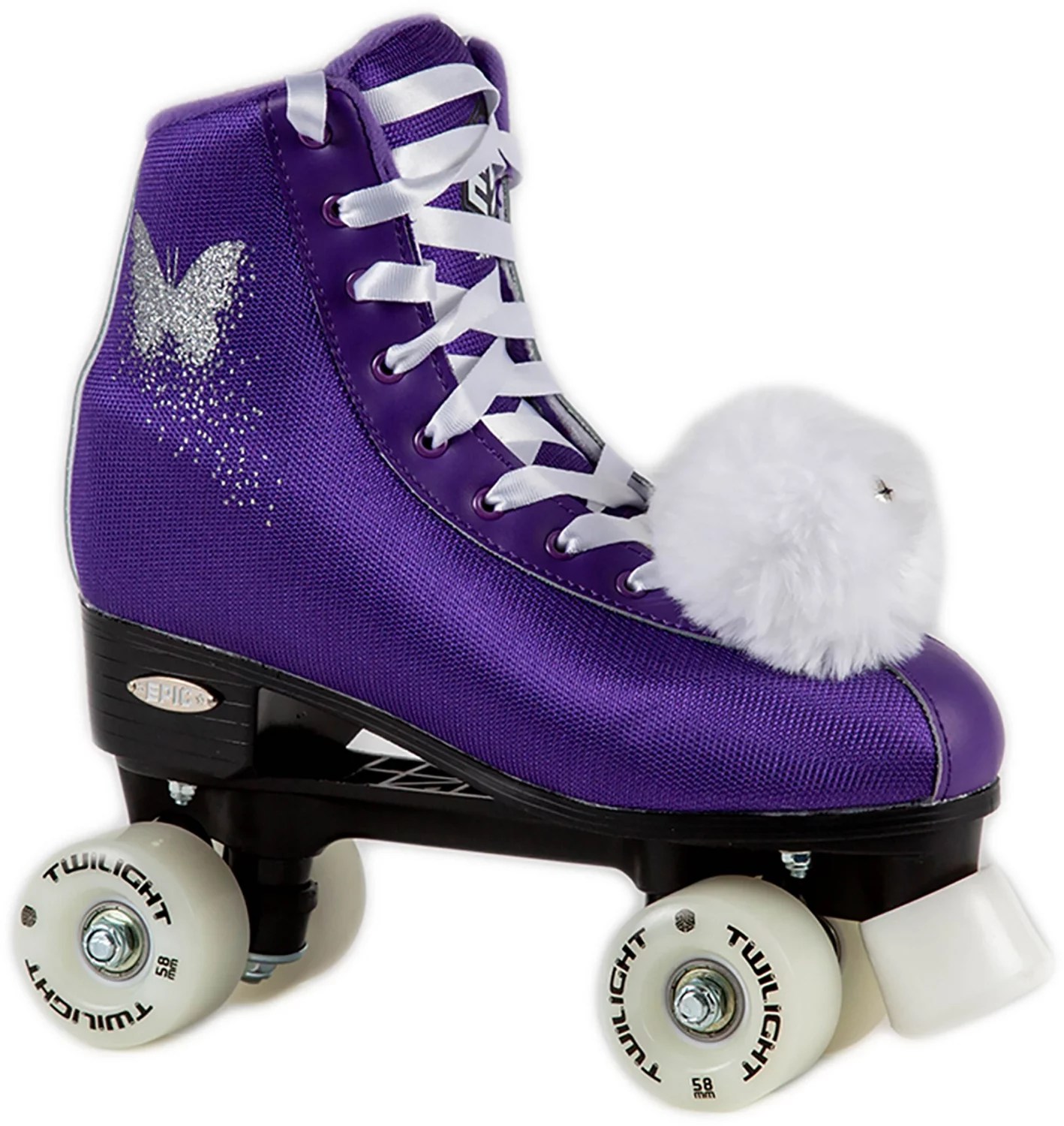 Epic Skates Butterfly LightUp Quad Roller Skates Academy