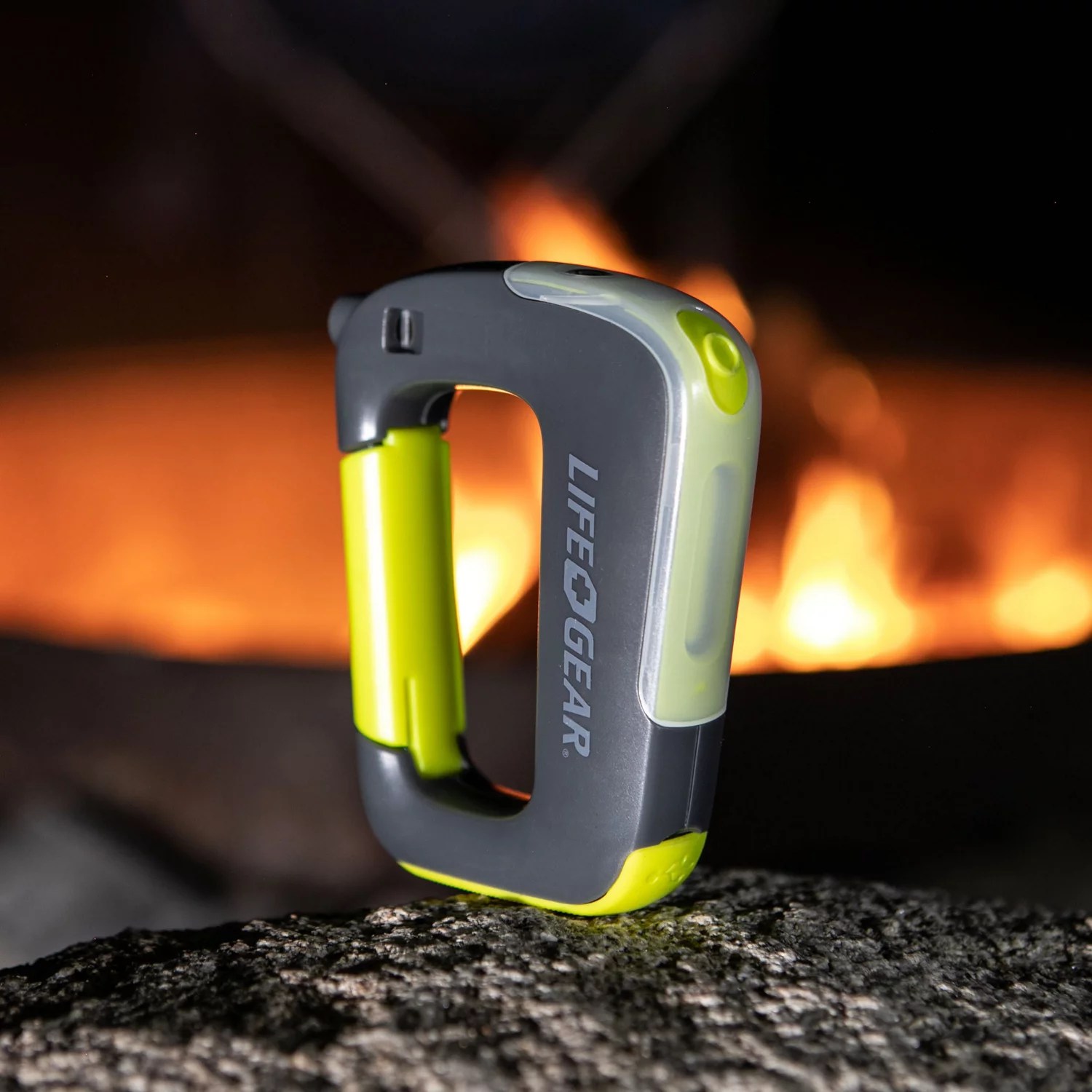 Life Gear USB Rechargeable Clip Light Flashlight Academy