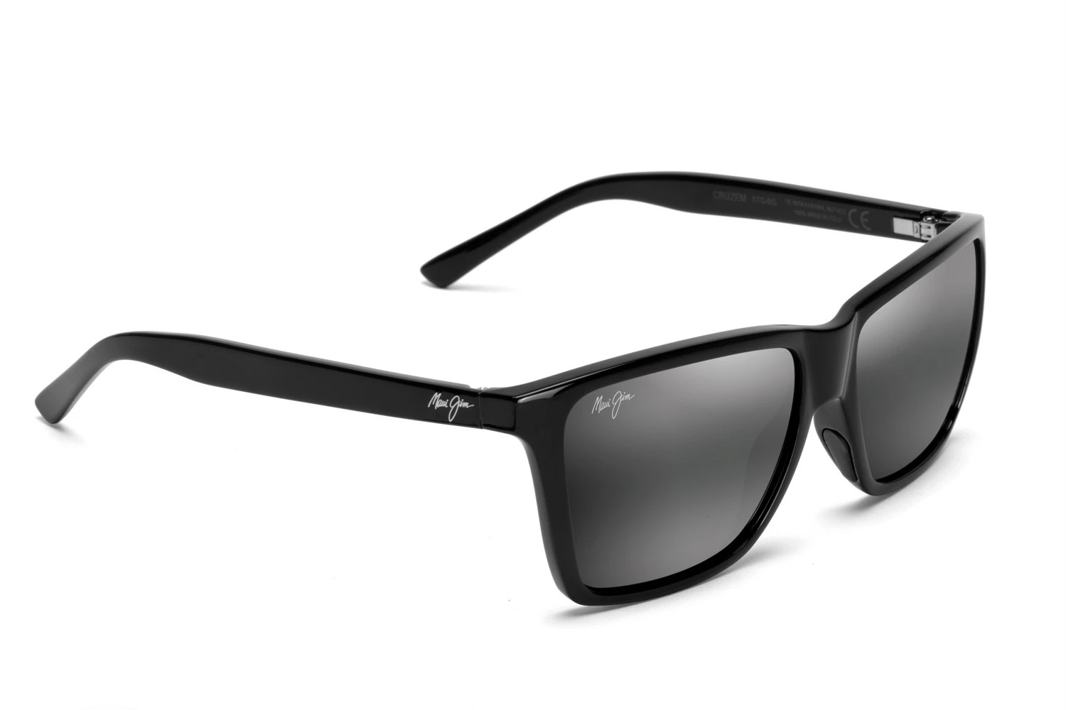 Maui Jim Men's Cruzem Polarized Wayfarer Sunglasses Academy