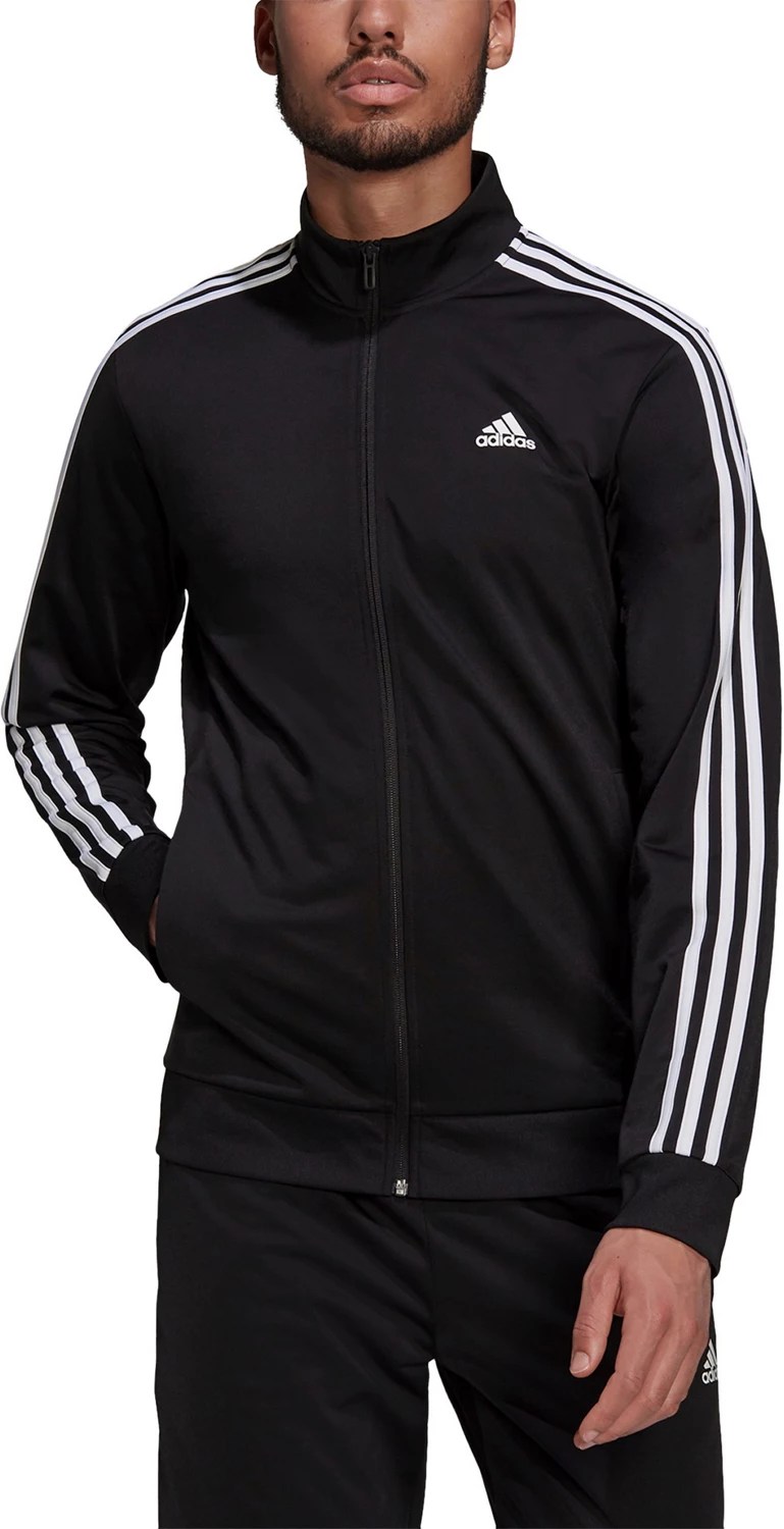 adidas Men’s 3Stripe Tricot Track Jacket Academy