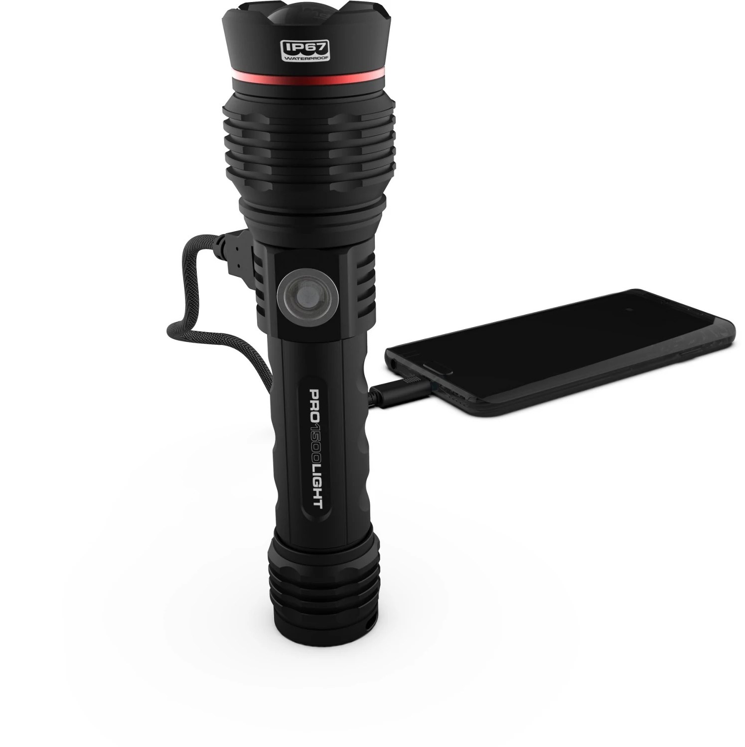 iProtec 1500L Rechargeable Powerbank Flashlight Academy