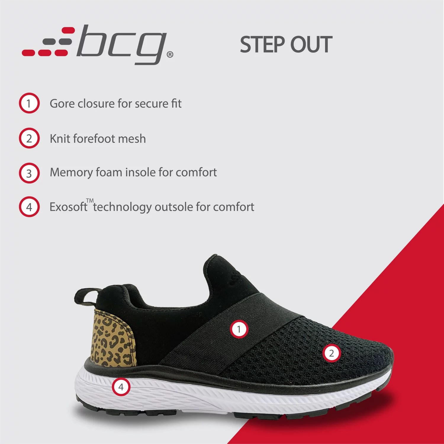 BCG Women's Step Out SlipOn Shoes Academy