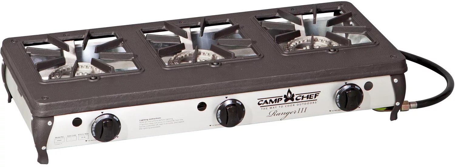 Camp Chef Ranger III Triple Burner Stove Academy