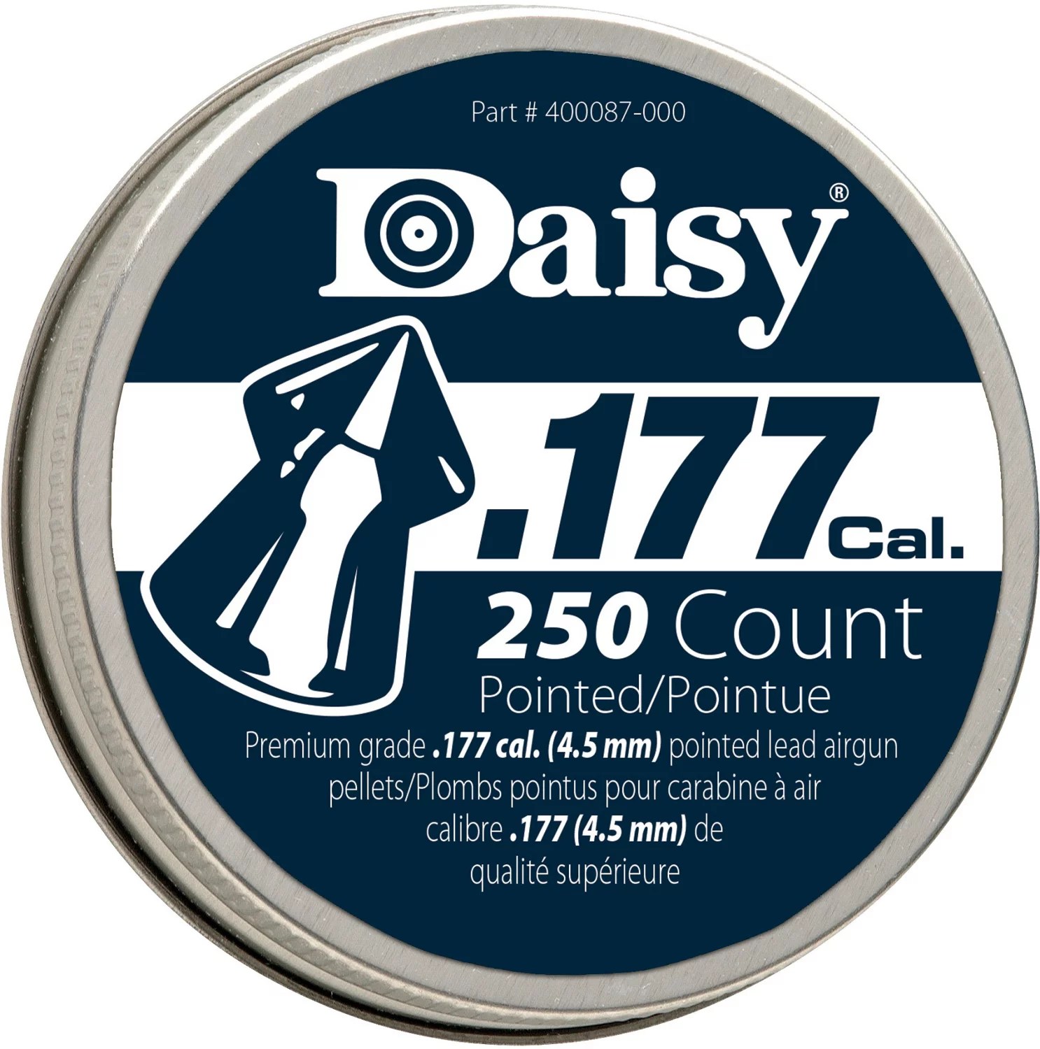 Daisy .177 Caliber Pointed Precision Max Pellets 250Count Academy