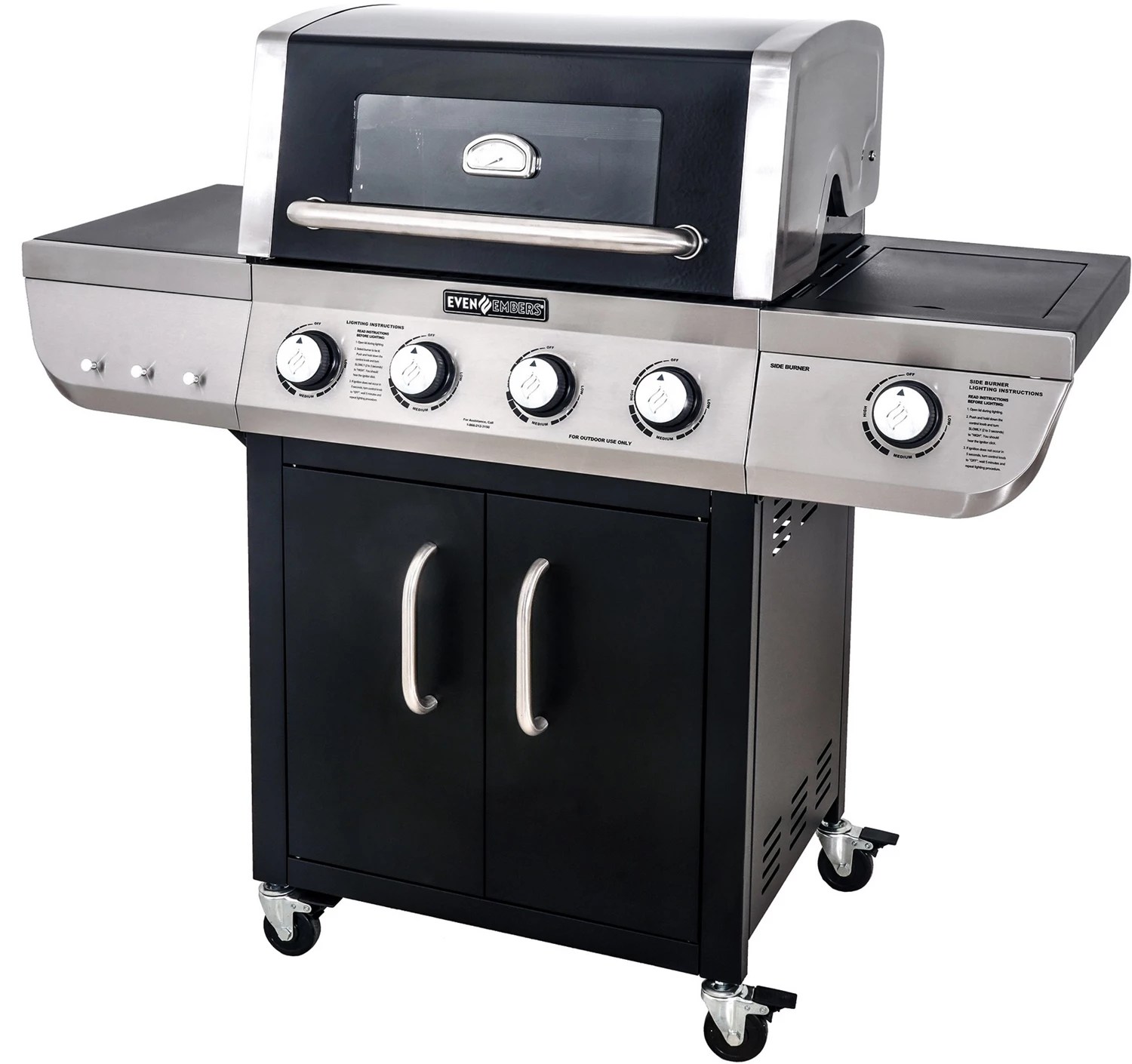 Even Embers 4 Burner Gas Grill Academy