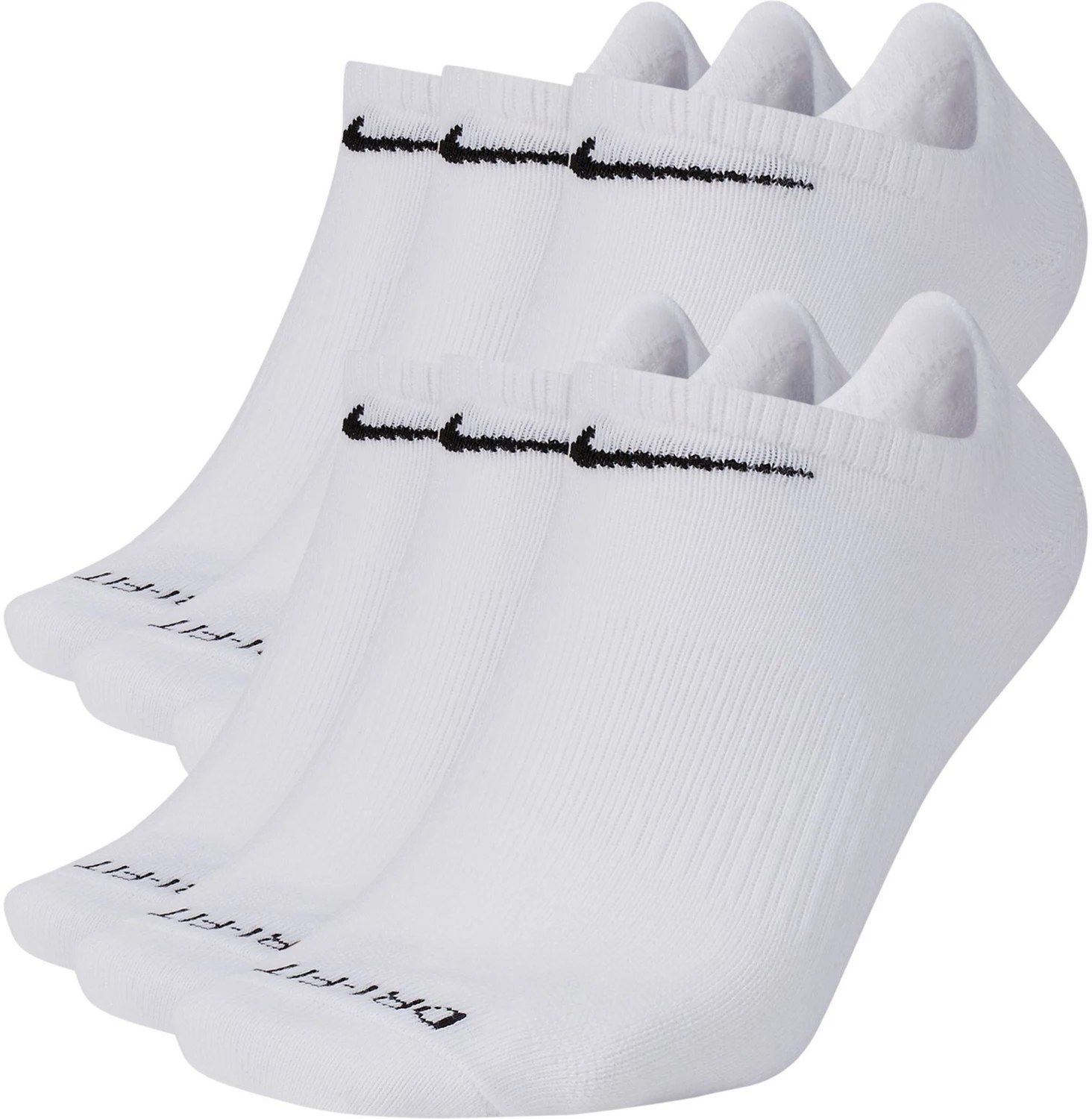 Nike Women's Everyday Plus Lightweight NoShow Socks 6Pack Academy