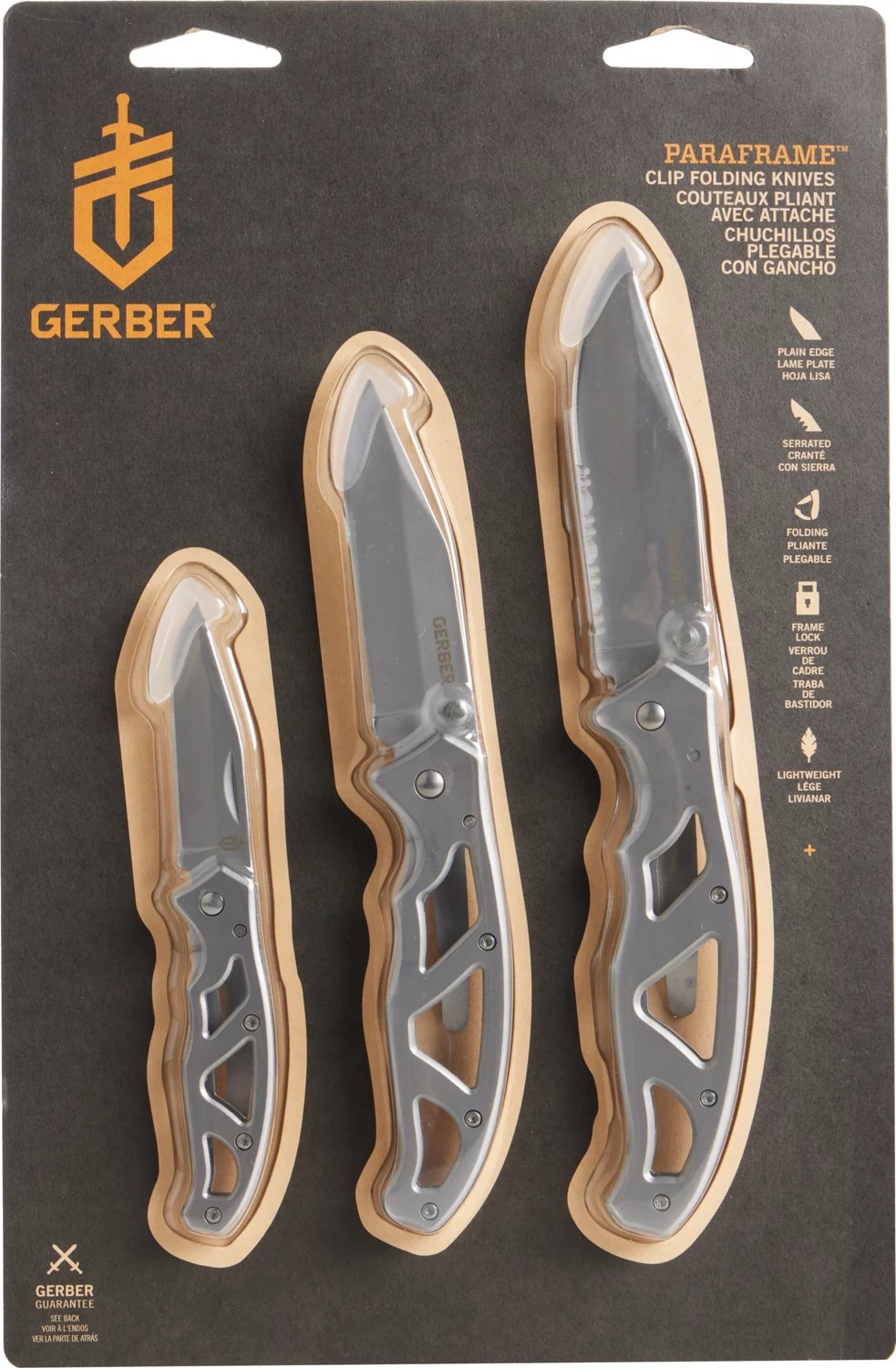 Gerber Paraframe Knives Combo 3Pack Academy