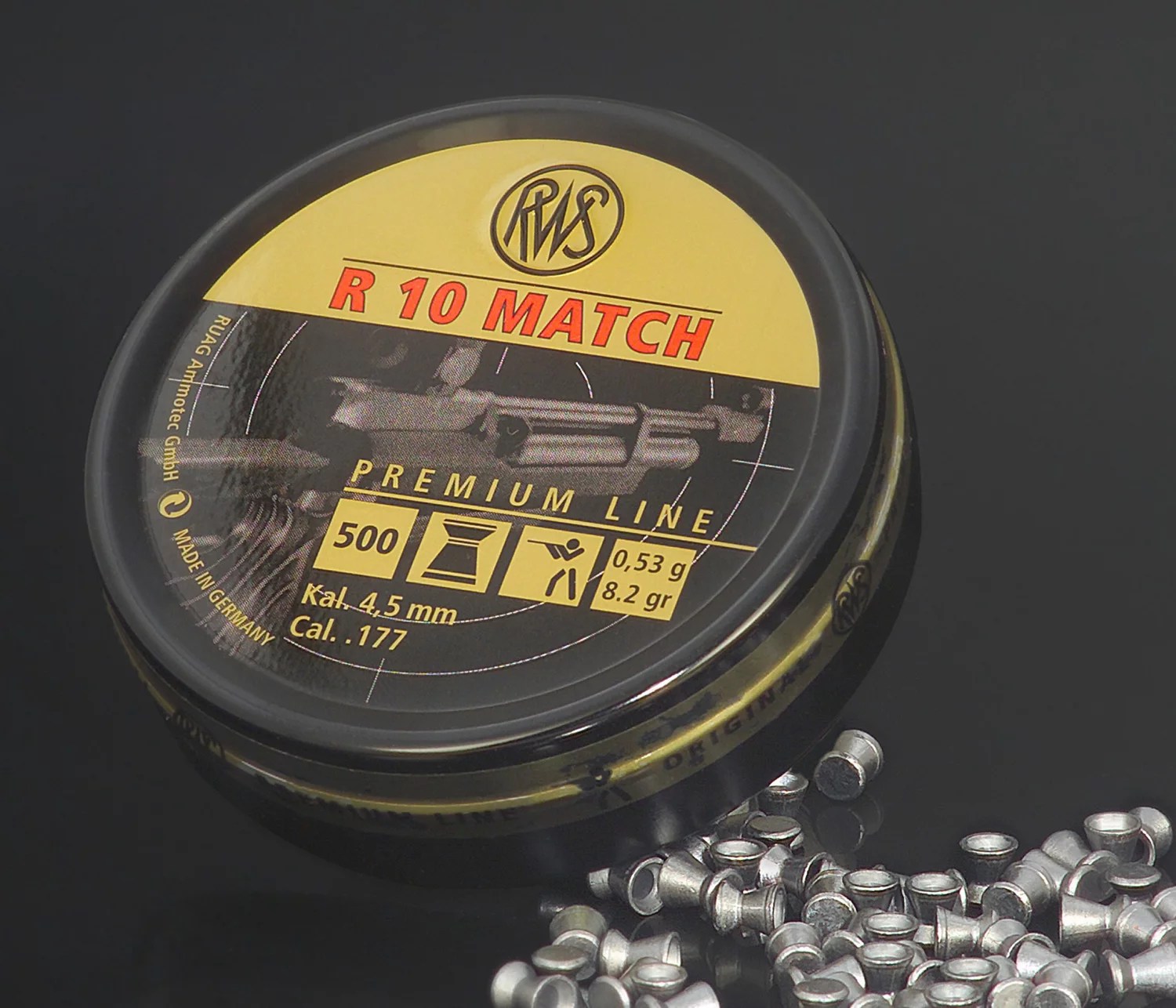 Umarex USA RWS R10 Match Premium .177 Air Gun Pellets Academy