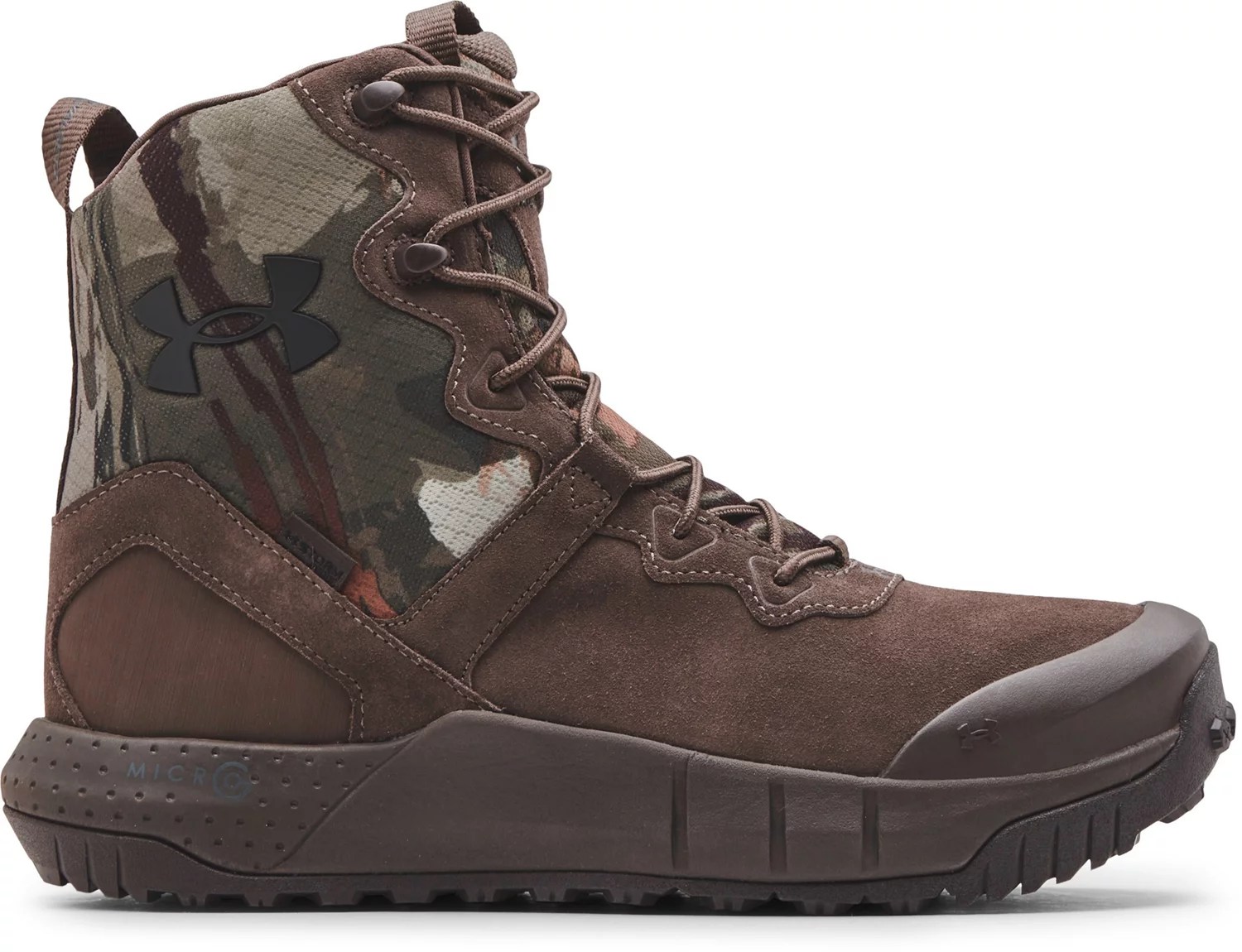 Under Armour Men's Micro G Valsetz Leather Waterproof Camo Tactical