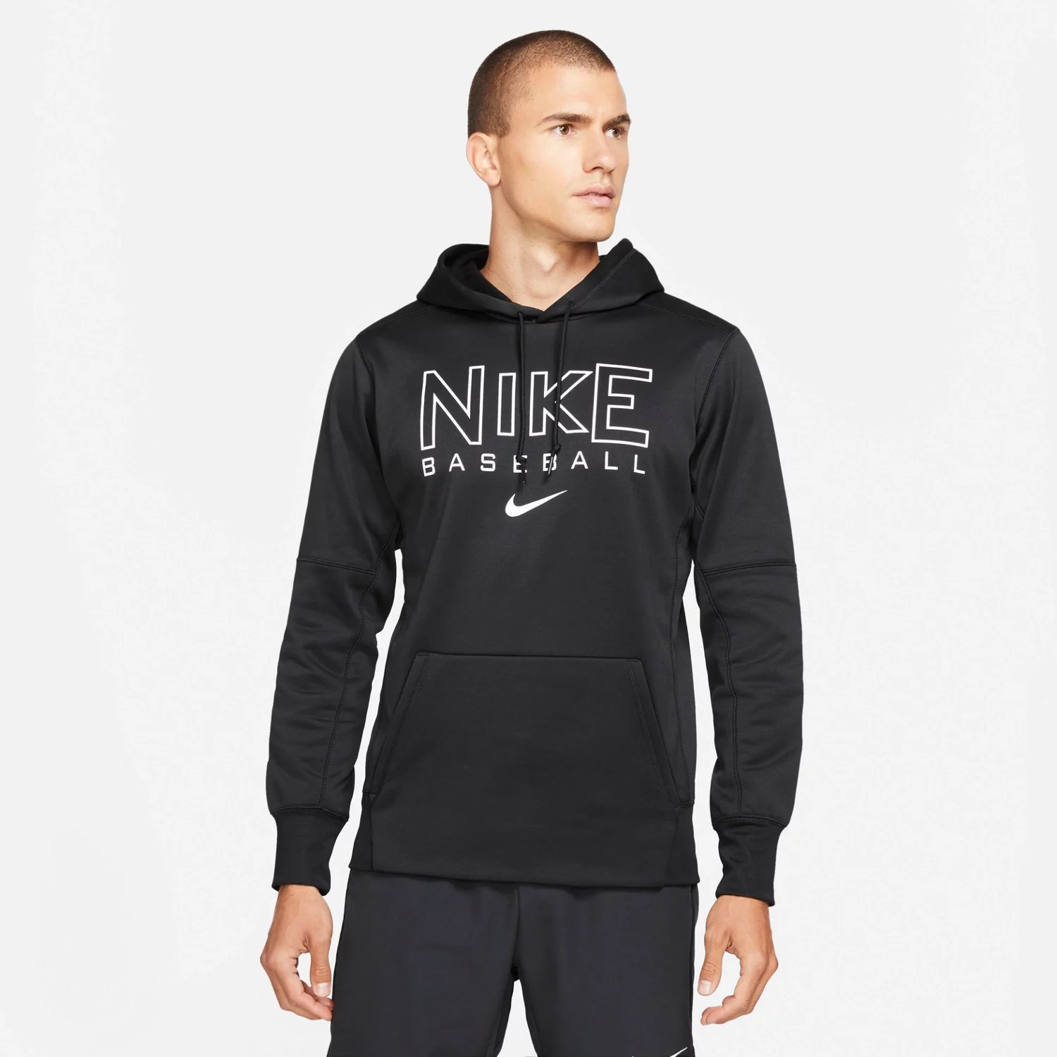 Nike Men's ThermaFIT Long Sleeve Baseball Hoodie Academy