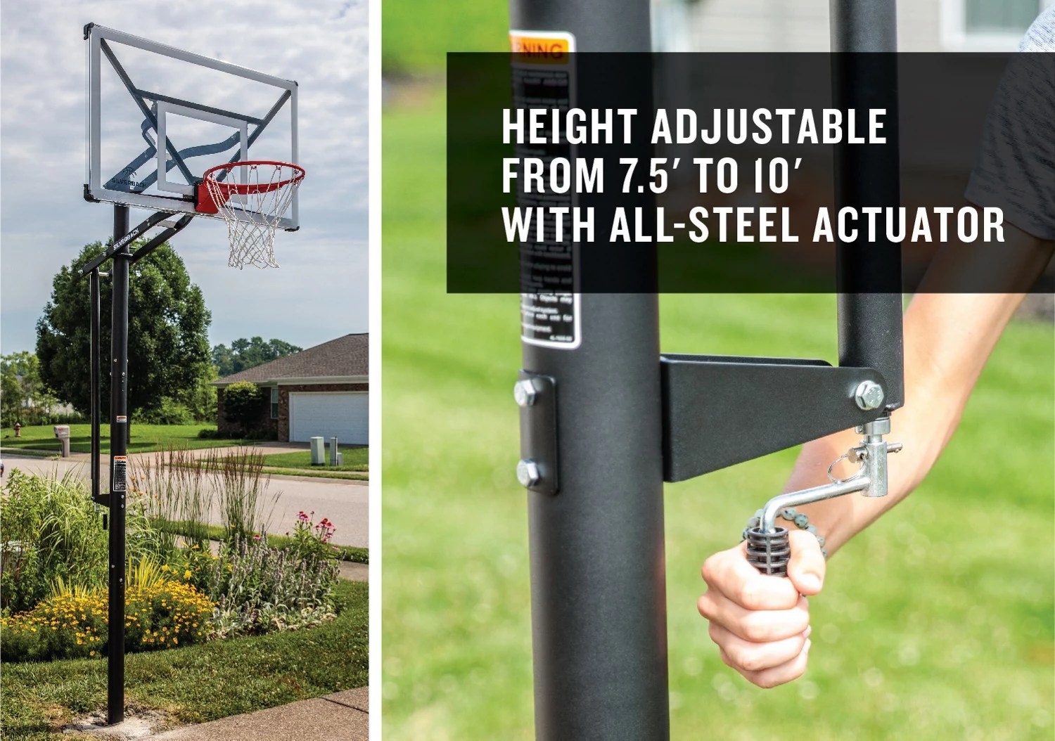 Silverback NXT 54 in In-Ground Basketball Hoop | Academy