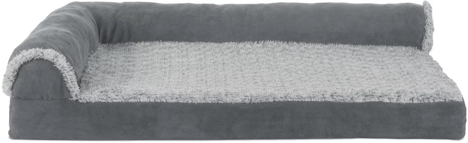 FurHaven Deluxe Suede Chaise Lounge Medium Dog Bed Academy