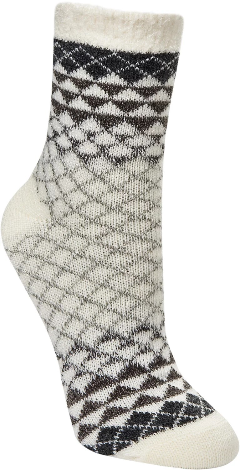Magellan Outdoors Women's Lodge Diamond Ombre Crew Socks Academy