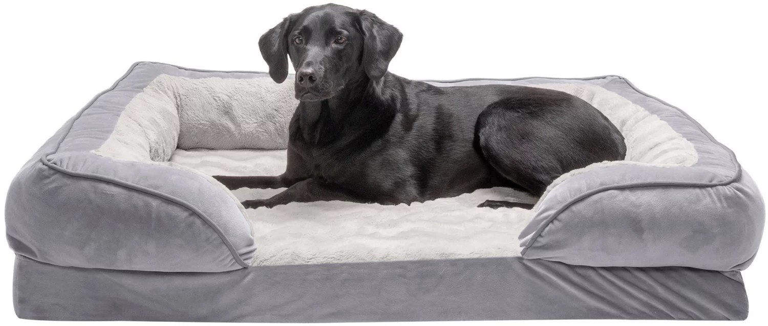 FurHaven Jumbo Velvet Waves Pet Dog Bed Academy