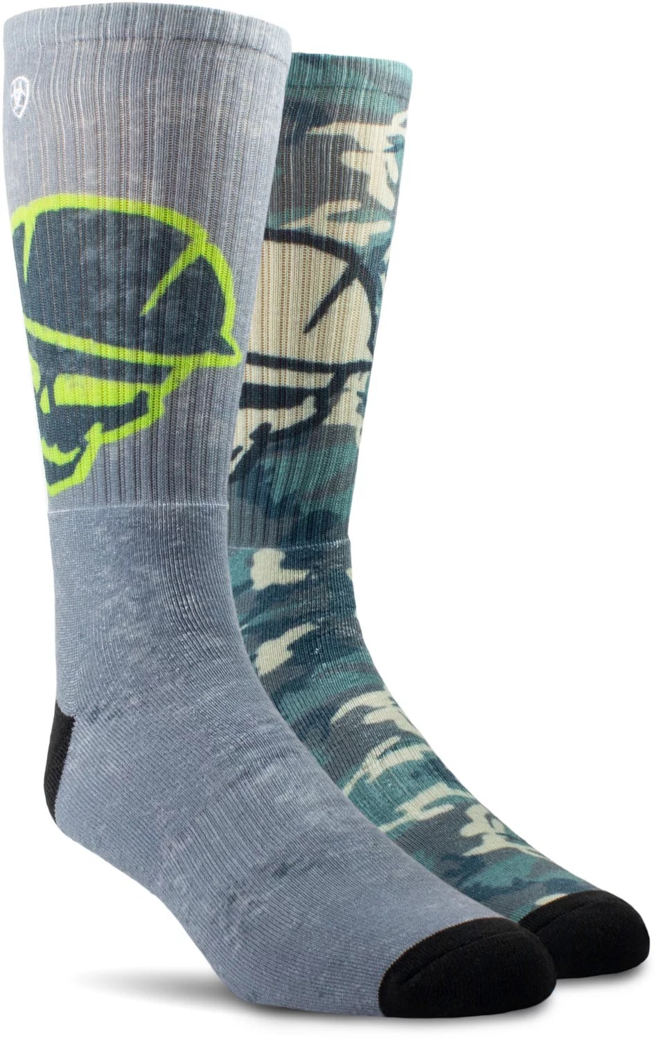 Ariat Men's Roughneck Graphic Crew Socks Academy
