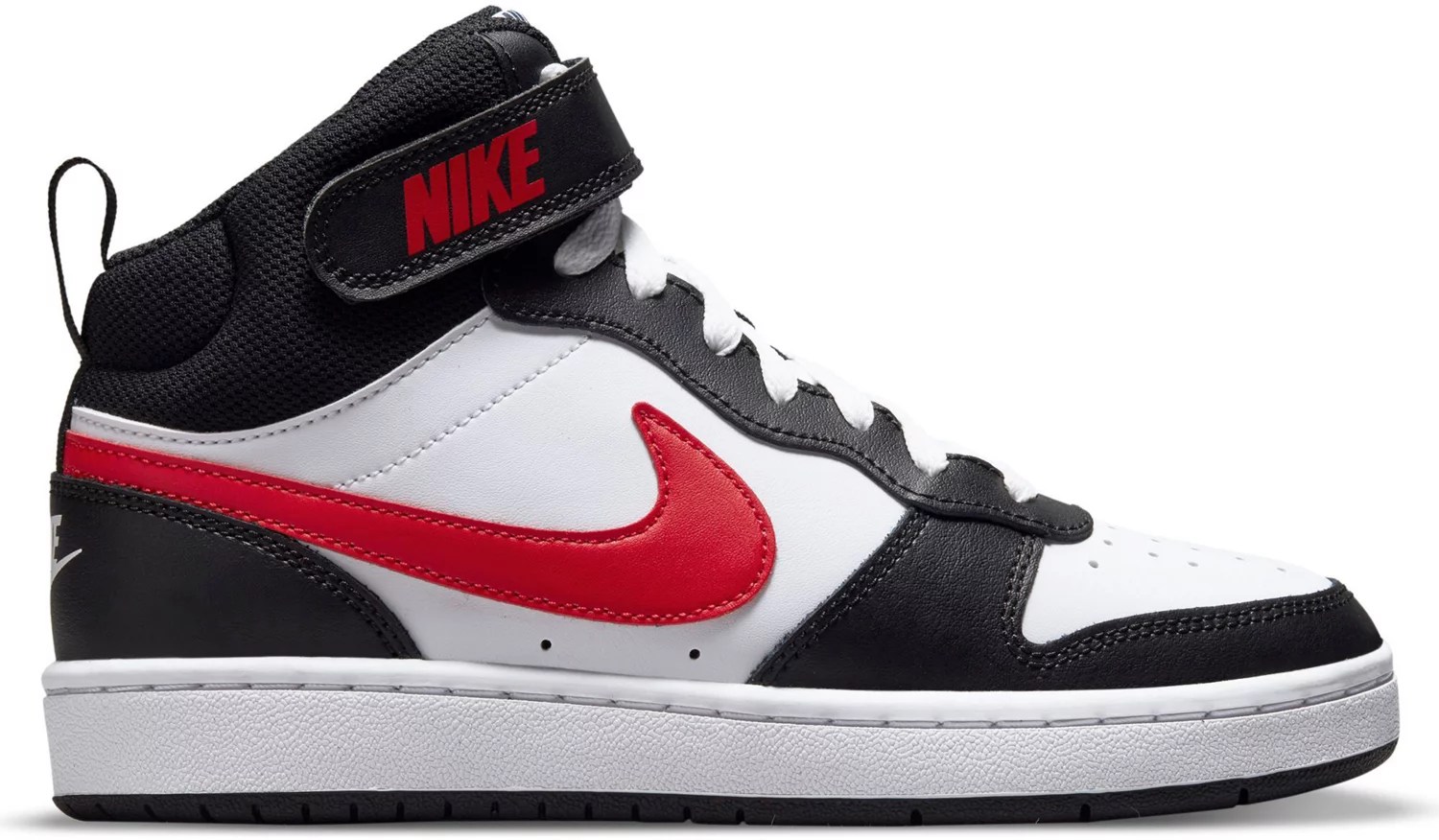 Nike Kids' Court Borough 2 Swoosh Mid Grade School Basketball Shoes