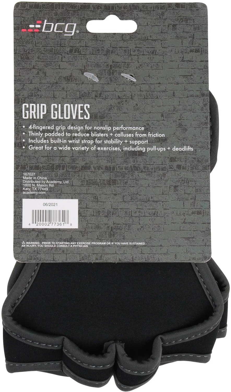 BCG Cross Fit Grip Weight Lifting Gloves Academy