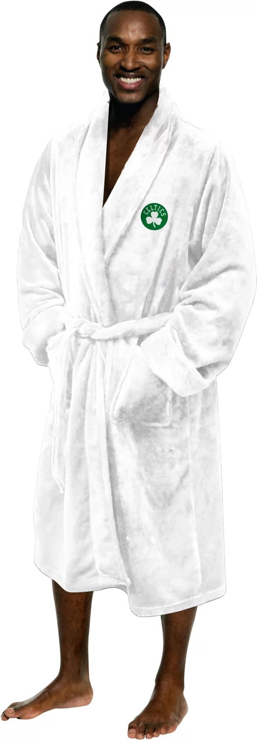 The Northwest Company Men's Boston Celtics Silk Touch Bathrobe Academy