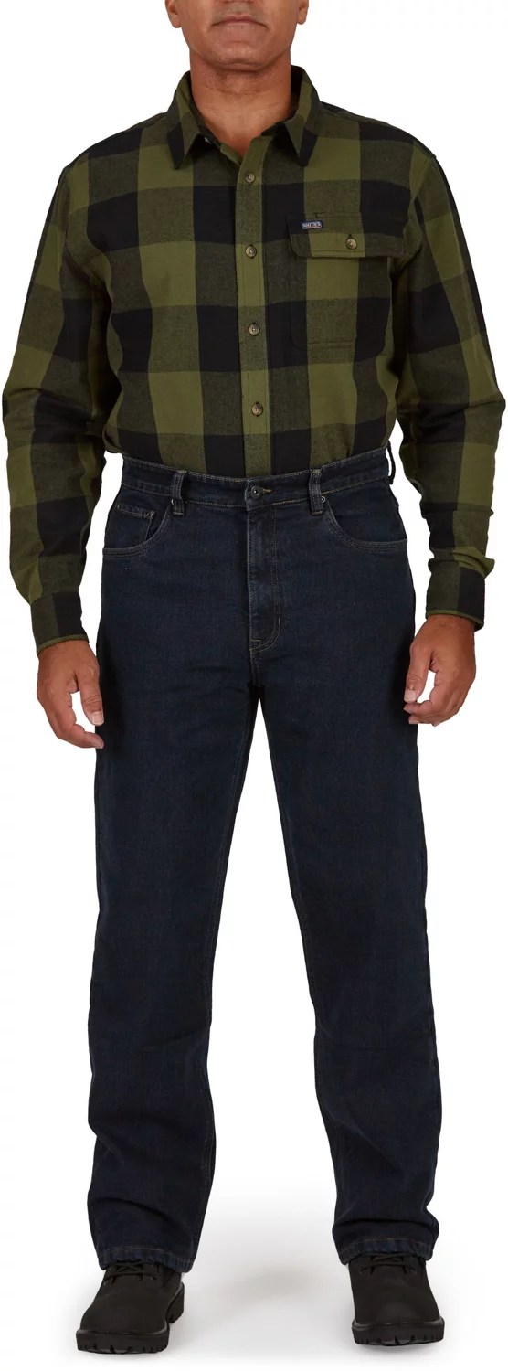 Smith's Workwear Men's Camo Fleece Lined 5Pocket Jeans Academy