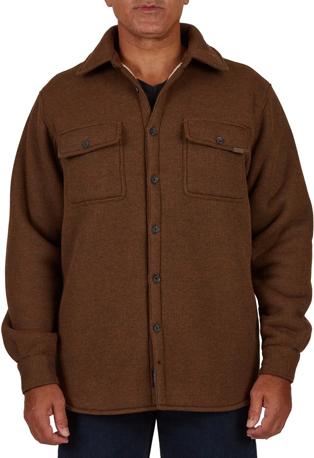 Smith's Workwear Men's Sherpa Lined Microfleece Shirt Jacket Academy