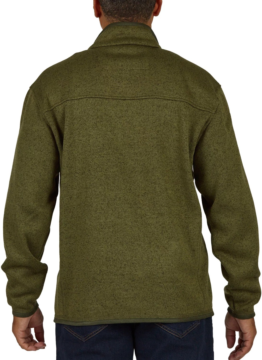 Smith's Workwear Men's Sherpa Lined Sweater Fleece Jacket Academy