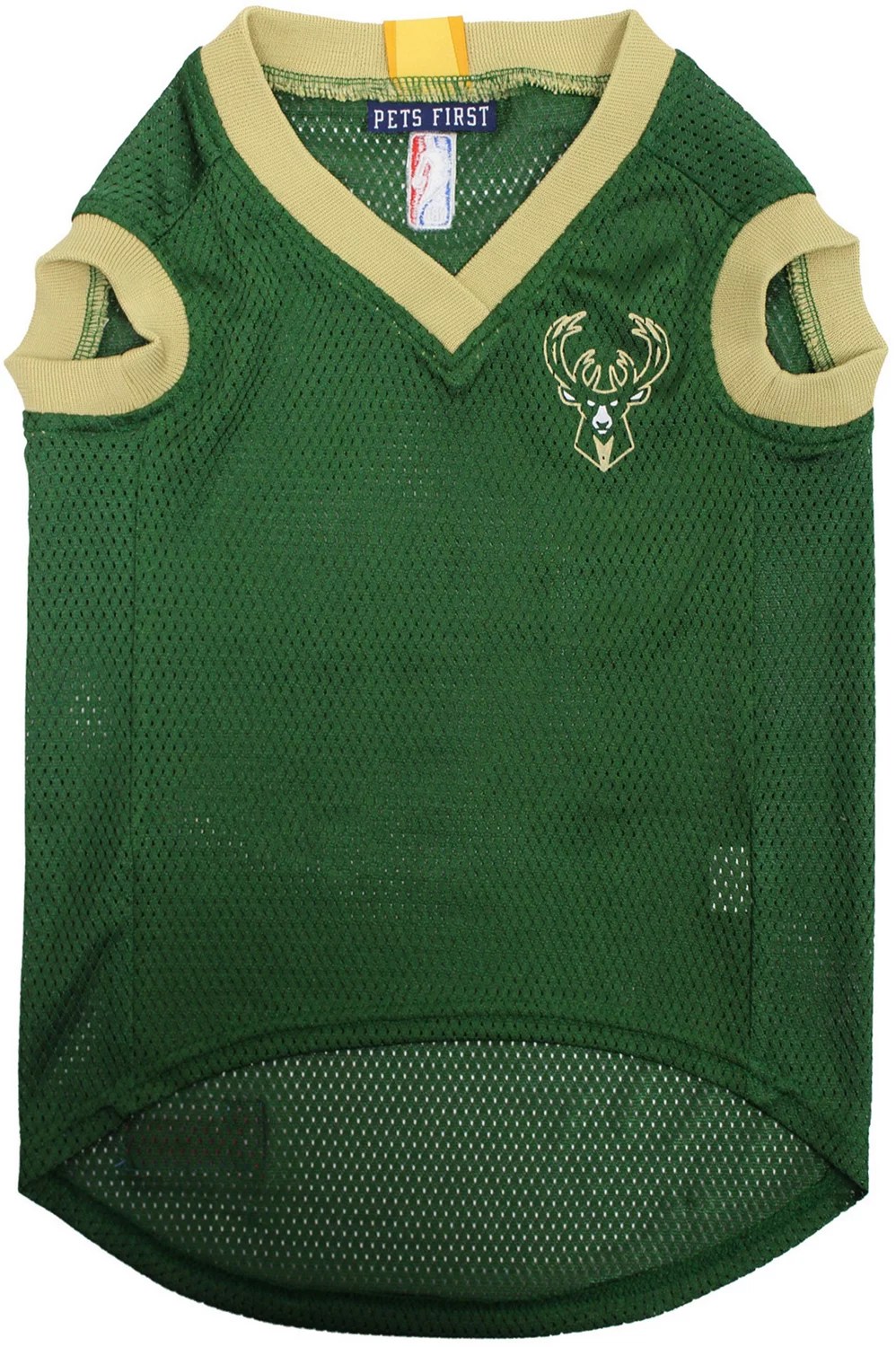 Pets First Milwaukee Bucks Mesh Dog Jersey Academy