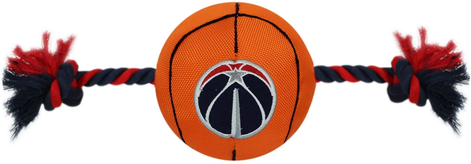 Pets First Washington Wizards Nylon Basketball Rope Dog Toy Academy