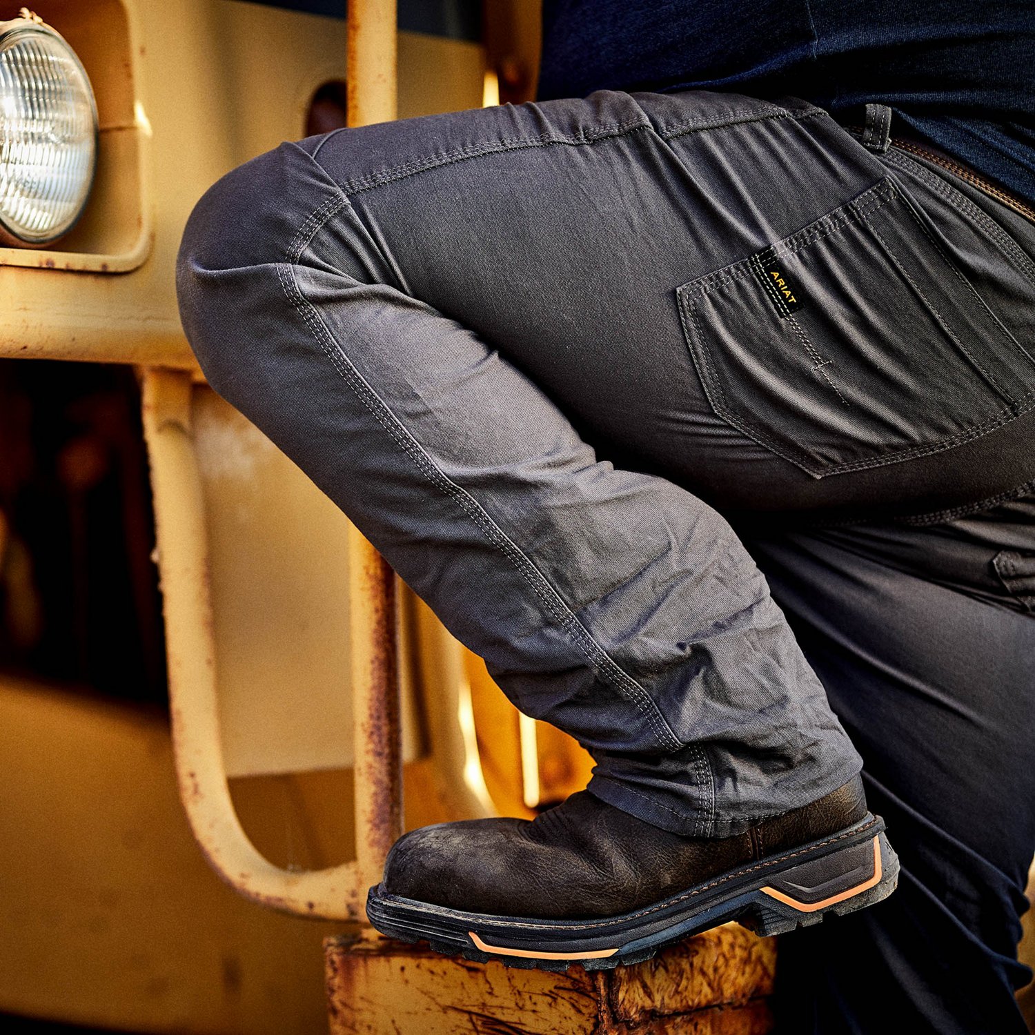 Ariat Men's Rebar M4 DuraStretch Made Tough Stackable Straight Leg Work