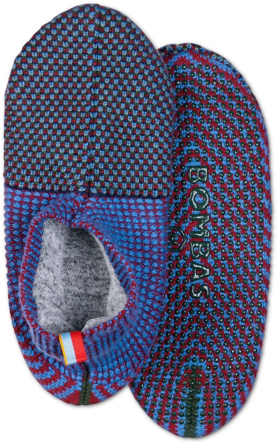 Bombas Adults' Fleece Jacquard Gripper Slippers Academy