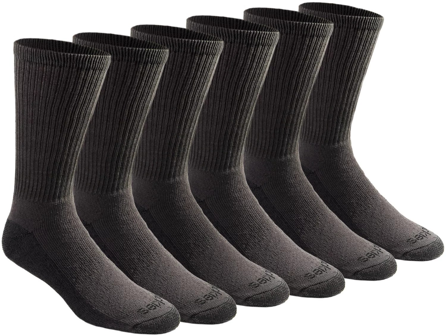 Dickies Men's DriTech Comfort Crew Work Socks 6Pack Academy