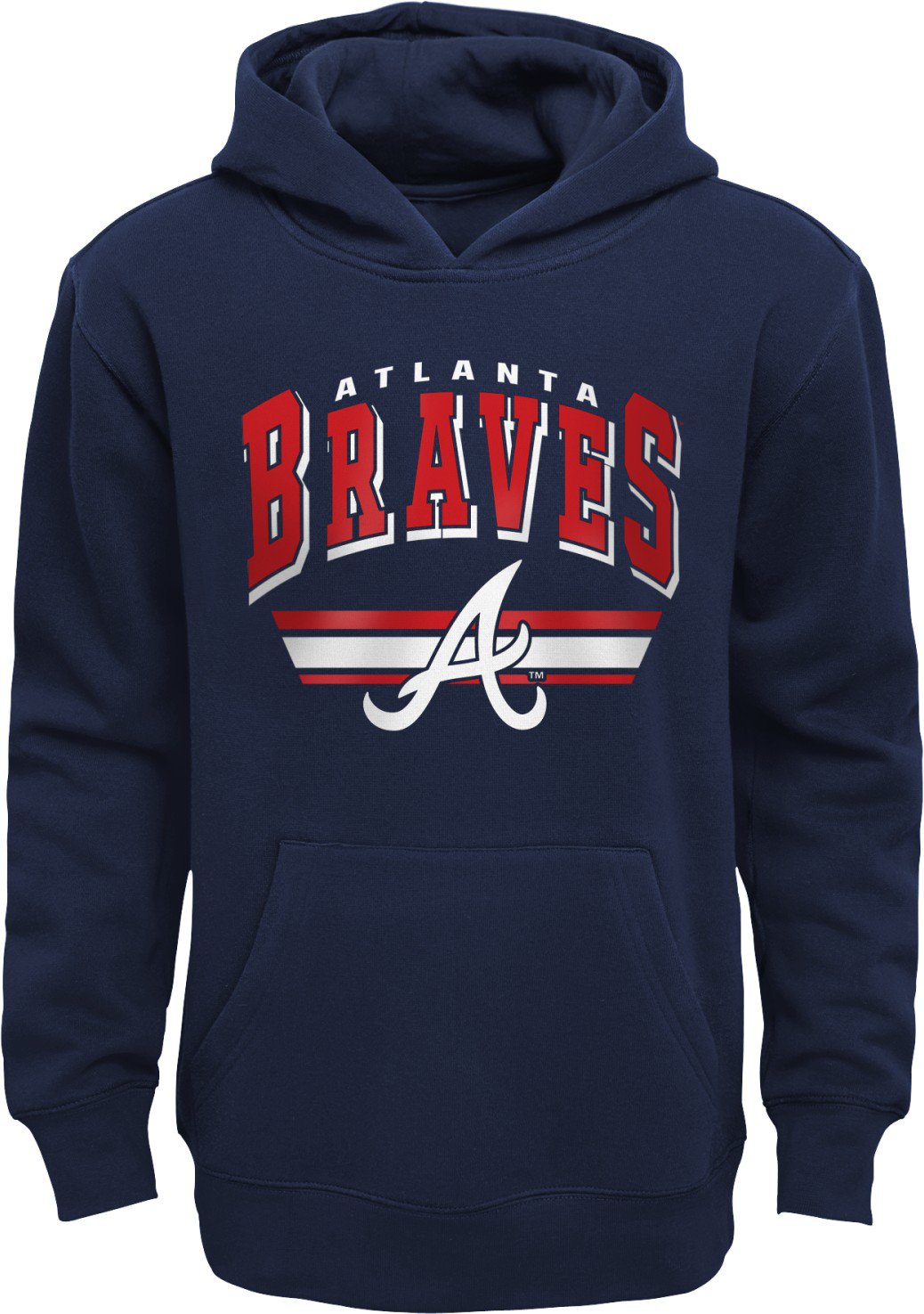 Outerstuff Kids' Atlanta Braves Players Pullover Hoodie Academy