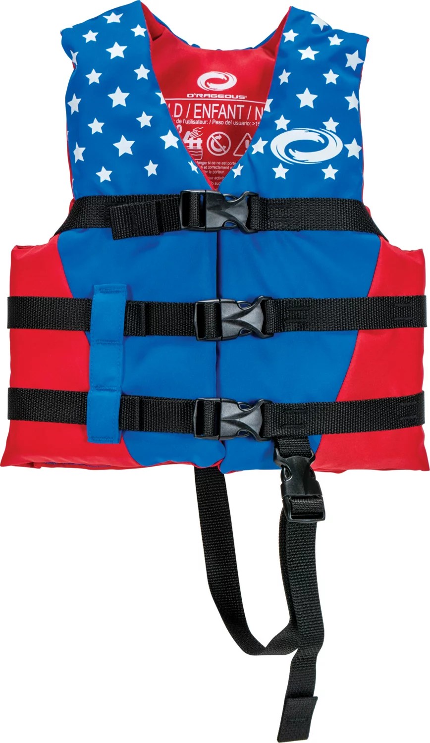 O'Rageous Child Americana Nylon Life Vest Academy