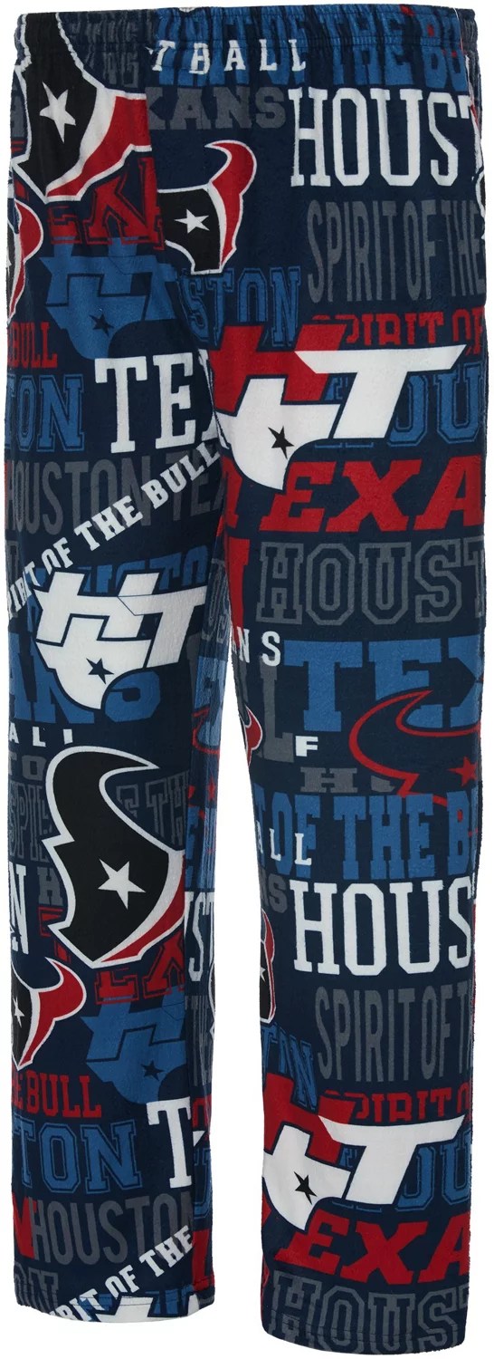 Concepts Sport Men's Houston Texans Ensemble AOP Fleece Pants Academy
