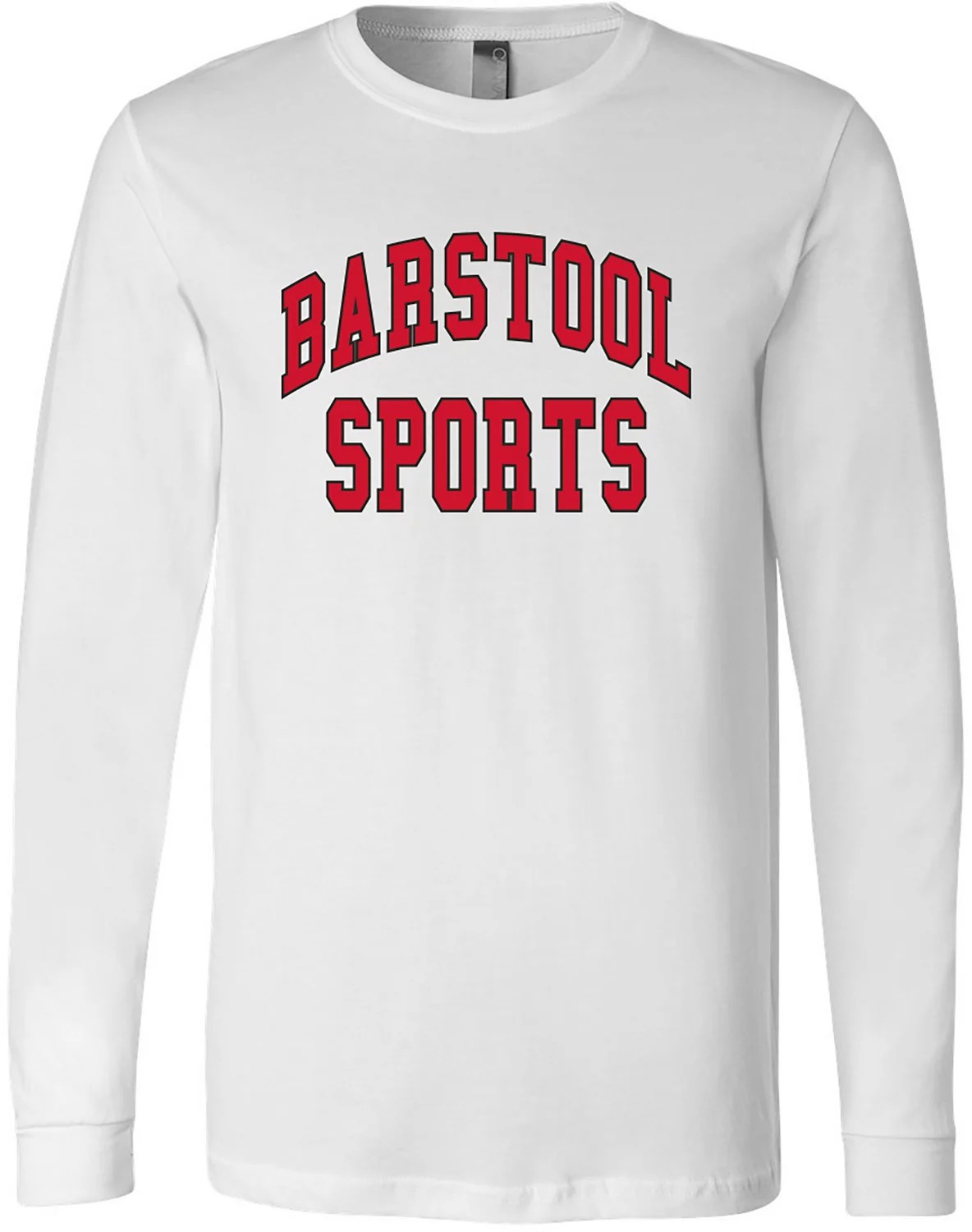 Barstool Sports Men's Arched Varsity Graphic Long Sleeve Tshirt Academy