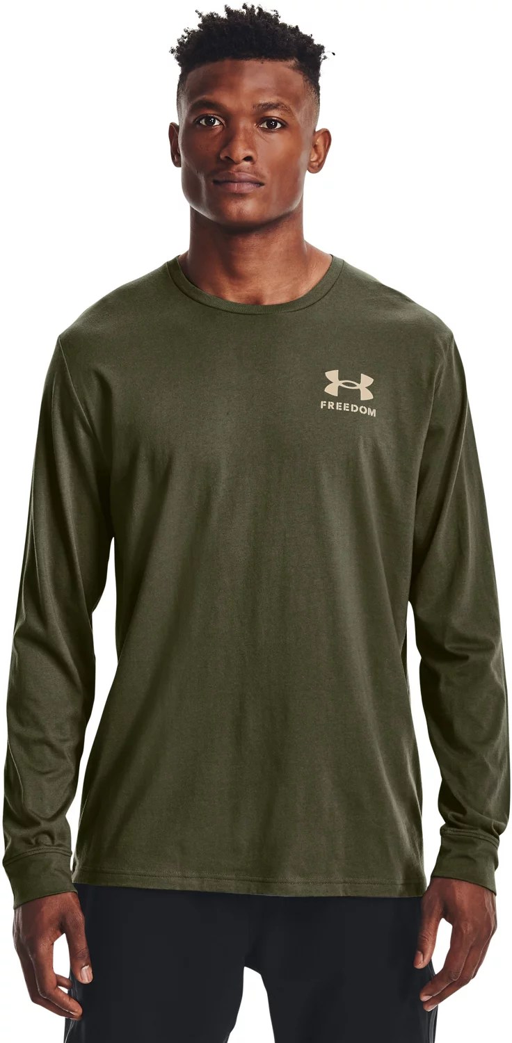 Under Armour Men's New Freedom Flag Long Sleeve Tshirt Academy