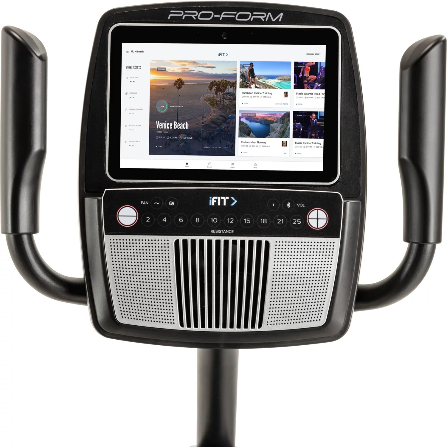 Proform PRO C10R Recumbent Bike with 30day iFit Subscription Academy