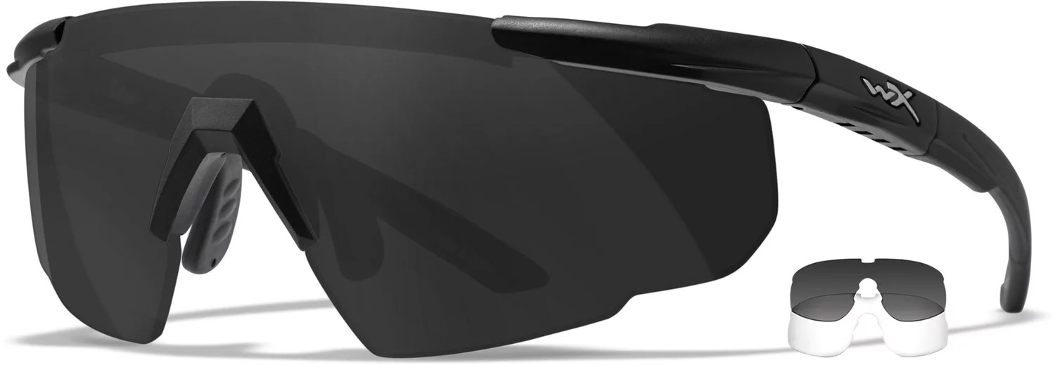 Wiley X Saber Advanced 2 Lens Safety Glasses Kit Academy