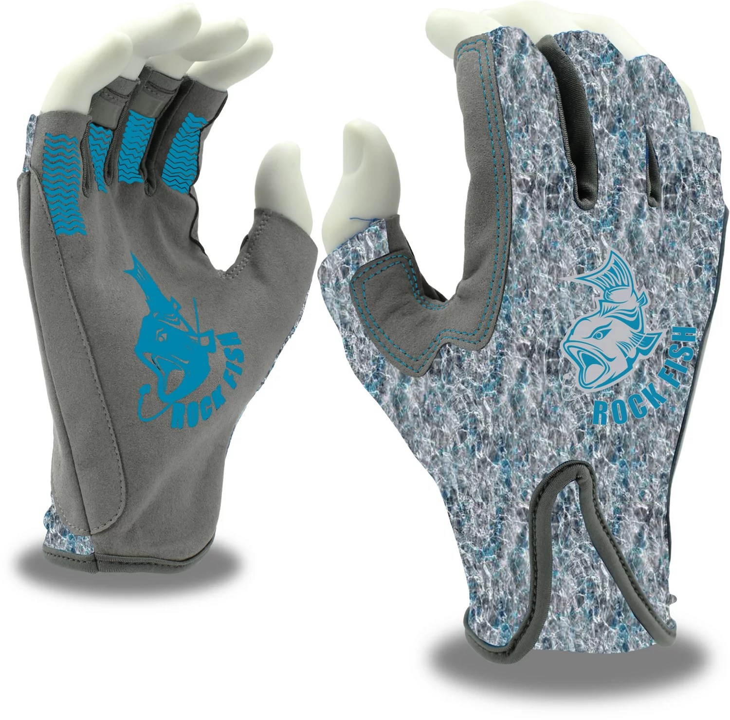 ROCK FISH Fish Baiter Pro Mossy Oak Series Gloves Academy
