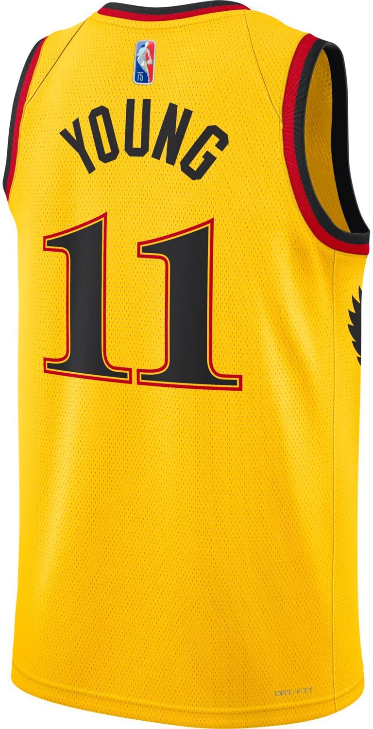 Nike Men’s Atlanta Hawks Trae Young 11 Swingman 21 DriFIT Jersey Academy