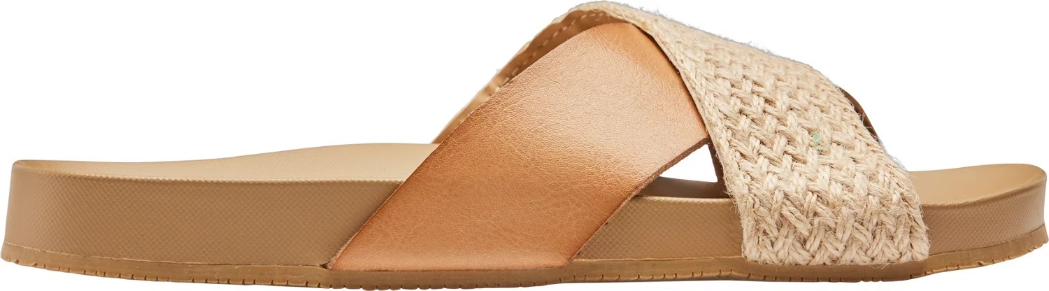 O'Rageous Women's Raffia Crossband Slides Academy