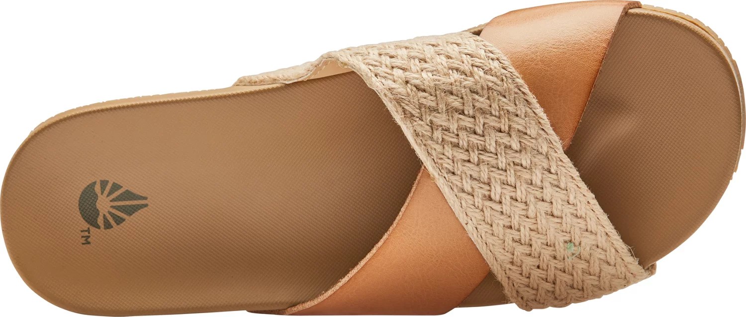 O'Rageous Women's Raffia Crossband Slides Academy