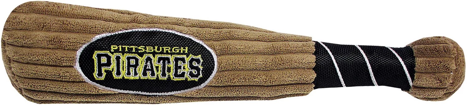 Pets First Pittsburgh Pirates Baseball Bat Dog Toy Academy