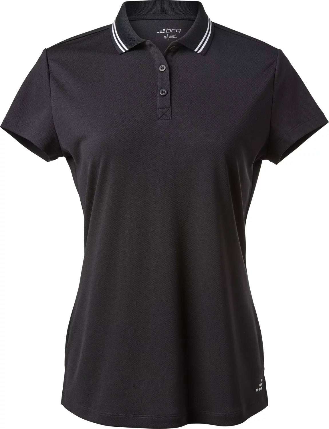 BCG Women's Tennis Stripe Polo Shirt Academy