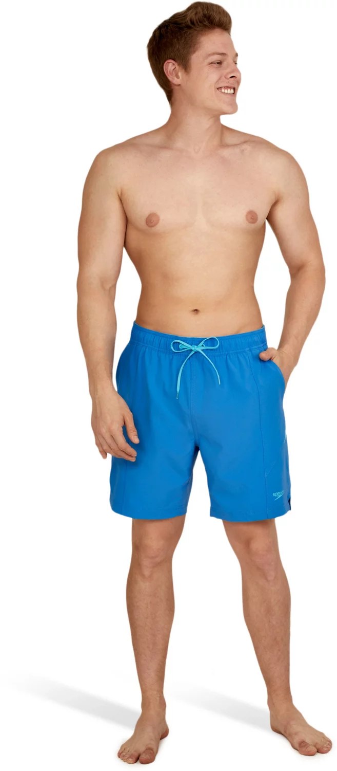 Speedo Men's Colorblock Redondo Edge Volley Shorts 7.5 in Academy
