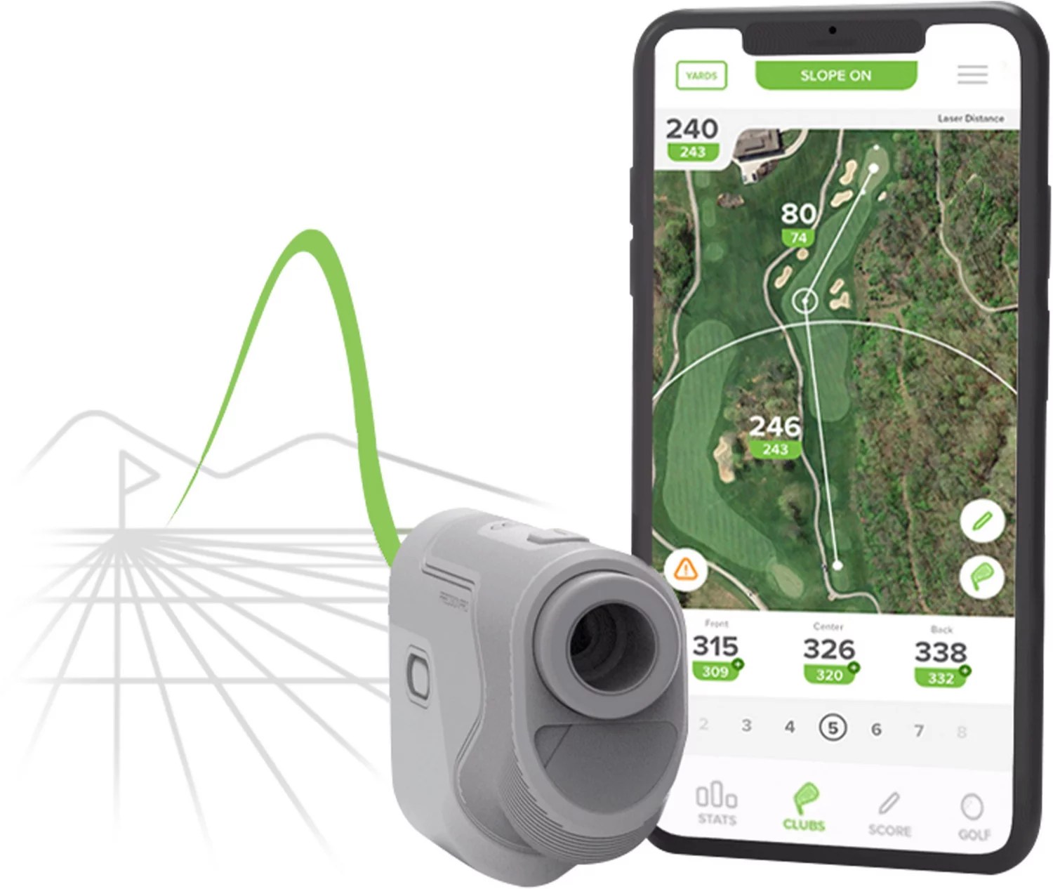 Precision Pro R1 Smart Slope Golf Rangefinder Academy