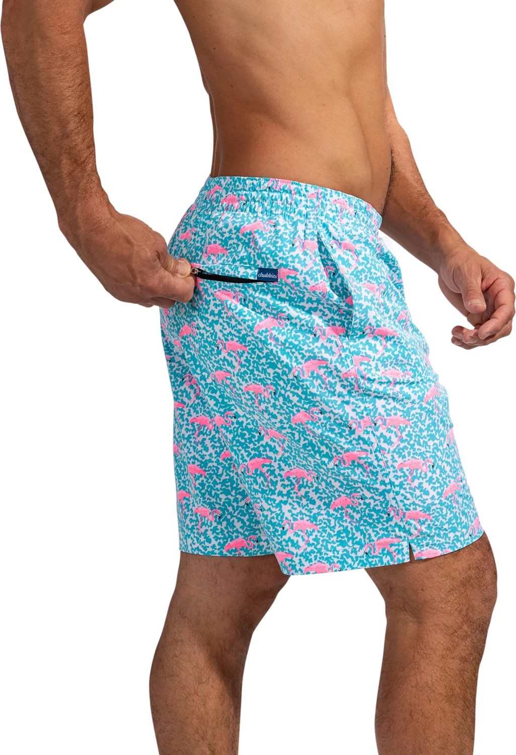Chubbies Men's Domingos are Flamingos Stretch Swim Trunks 7 in Academy